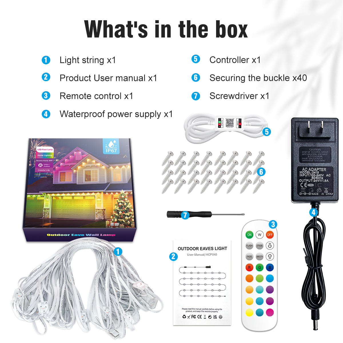 HCP044 蓝牙RGB屋檐灯